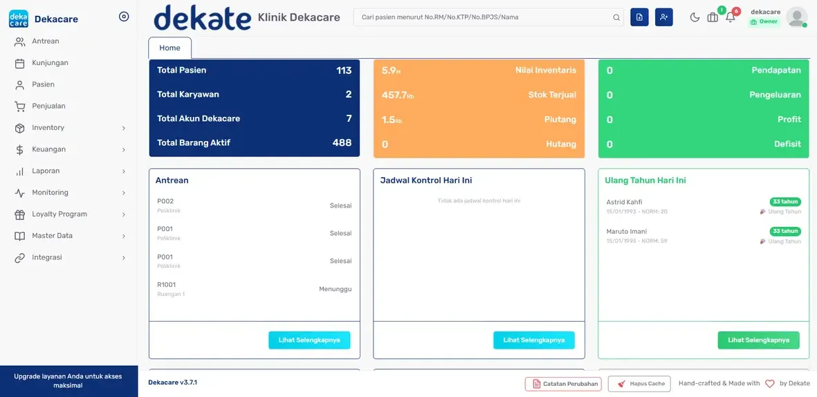 Dekacare - Saas Healty Integration Service