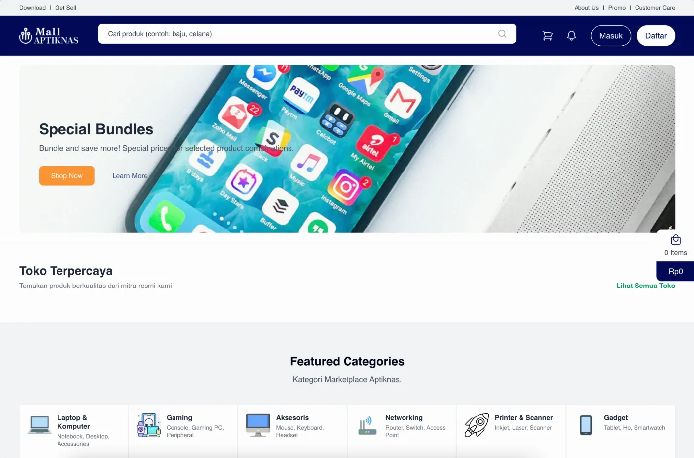 Mall Aptiknas - SCM & Marketplace System